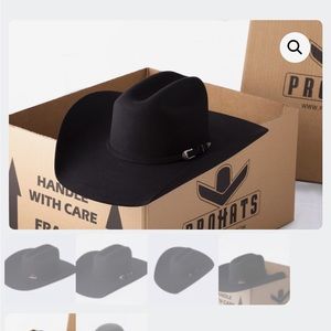 Black cowboy/cowgirl Pro hat.  New! Rodeo ready